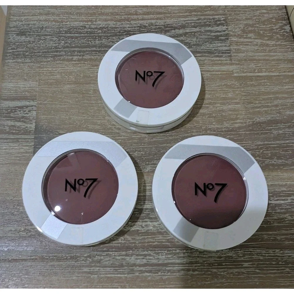 3‎ No7 Matte Powder Blush - Cranberry Loose Blush Makeup Palette 3g 0.1oz Lot